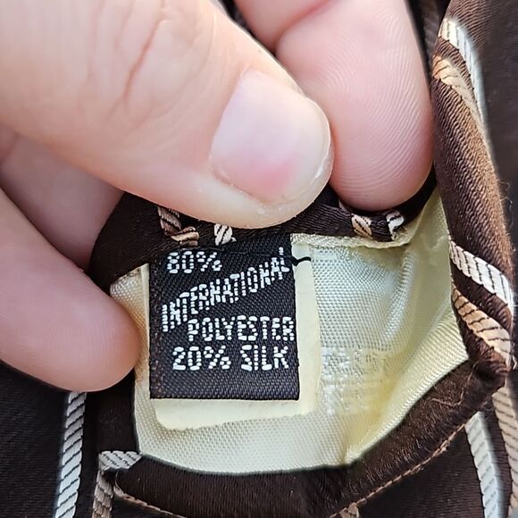 Givenchy Monsieur brown stripe tie - Picture 5 of 5